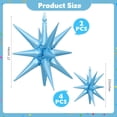 thumbnail image 3 of Lámina con forma de estrella de 14 puntas para globos LAIAMER, 56 cm, color azul, 3 of 7