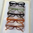 thumbnail image 2 of New stylish oval Korean-style fresh college-style anti-blue light glasses, simple and versatile, no prescription required, 2 of 6
