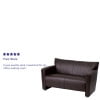 thumbnail image 4 of Flash Furniture HERCULES Majesty Series Brown LeatherSoft Loveseat, 4 of 10