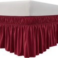 thumbnail image 1 of EASTIN Ruffled Grey King Size Bed Skirt  Dust Ruffle for King Bed with 15” Drop  Soft and Solid Microfiber  Classic Style  California King  Silver Gray Bedskirts, 1 of 7