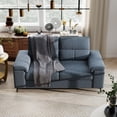 thumbnail image 3 of 71" Modern Loveseat Sofa 2 Seat Chenille Couch Adjustable Armrest for Living Room Small Spaces Blue, 3 of 10