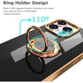 thumbnail image 4 of Compatible with iPhone 13 Pro Max Case, Clear Cover Ultra Slim Soft TPU Case Built-in 360 Rotatable Ring Kickstand Fit Magnetic Car Mount for iPhone13 Pro Max 6.7 inch, Black1, 4 of 7