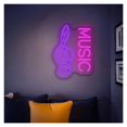 thumbnail image 2 of Letrero De Neón Con Nota Musical, Luz LED Regulable Por USB Para Dormitorio, Estudio, Karaoke, Fiesta, Decoración De Pared, 22.3cmx30.5cm, 2 of 6