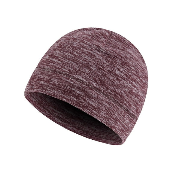 Clearance! Knit Hats,Beanies Cap Autumn And Winter Men's And Women's Outdoor Fleece Hat Sports Cold Proof Wind Proof Warm Mountaineering Cycling Hat,Winter Hats,Skull Cap Coffee One Size