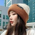 thumbnail image 7 of Women's Winter Cap Classic Beanies for Women Roll Up Edge Skull Cap Fisherman Beanie Accessories for Outdoor Travel, 7 of 7