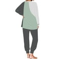 thumbnail image 5 of YUGYXL Lounge Sets for Women Two Piece Outfits Sweatsuits Sets Long Pant Loungewear Workout Athletic Tracksuits Gray L, 5 of 8