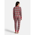 thumbnail image 3 of Holiday Time Women's Long Sleeve Crew Neck Sleep Top and Jogger Pants Pajama Set, 2-Piece, Sizes S-3X, 3 of 5