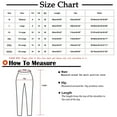 thumbnail image 3 of Maean Pants for Women Casual Elastic High Waist Cotton Linen Printed and Lace Hem Cropped Trousers with Pockets, 3 of 7