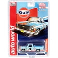 thumbnail image 2 of Autoworld CP7670 1973 Chevrolet Cheyenne Pickup Truck No.73 Gulf Oil Light Blue & Orange Weathered Limited Edition to Worldwide .16 4 Diecast Model Car - 4800 Piece, 2 of 2