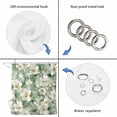 thumbnail image 5 of Sage Green Spring Floral Waterproof Fabric Shower Curtain,Summer Botanical Farmhouse Waterproof Fabric Shower Curtain for Bathroom Curtains Bathtubs Hotel Shower Curtains with 12 Hooks Stall 48x72in, 5 of 8