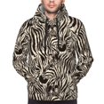 thumbnail image 4 of KLL Leopard And Zebra1 Print Mens Hoodie Long Sleeve Casual Pullover Hooded Sweatshirt Fashion Drawstring Hoodies with Pocket-4X-Large, 4 of 6