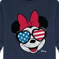 thumbnail image 3 of Disney - Americana - Minnie Flag Glasses - Toddler And Youth Long Sleeve Graphic T-Shirt, 3 of 5
