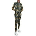 thumbnail image 5 of Men's Gold Accent Tiger Print Track Suits 2 Piece Sweatsuit Set ST556 - Black - Medium - Q1B, 5 of 7
