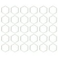 thumbnail image 1 of 30 Uds. Marco de resina hueco en forma de hexágono, molde para colgantes huecos de bisel abierto de acero inoxidable para DIYHexagon L, 1 of 14