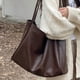 thumbnail image 5 of Bolso Mano para Mujer Compras Gran Capacidad PU ​​informal Viajes Al Aire Libre, 5 of 9