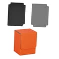 thumbnail image 2 of Caja para baraja de cartas con 2 divisores, compatible con más de 100 tarjetas magnéticas multifuncionales resistentes al agua Naranja, 2 of 8