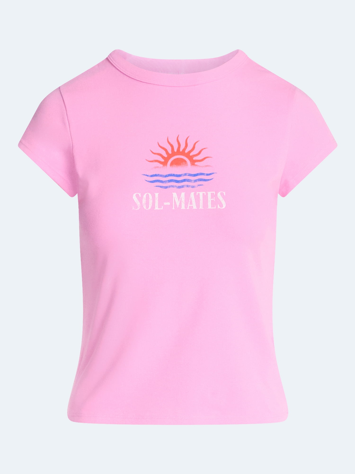Free Assembly Women's and Women's Plus Cap Sleeve Tee, Sizes XS-4X