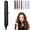 Black, variant on Curling Iron, 2-in-1 Mini Curling Wand & Flat Iron Hair Straightener, 3D Curling Iron for Short Hair, CurlingIron, Mini Dual Purpose, for Travel, Rapid Heating