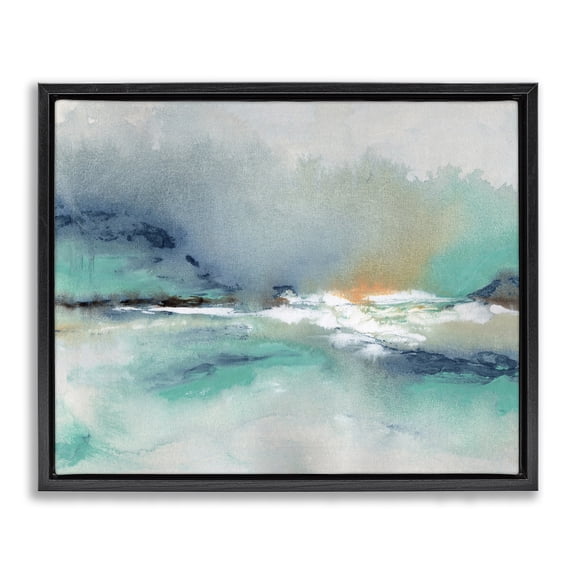 Stupell Industries Contemporary Sun Bleached Crossing Black Floating Frame Canvas Art, 21 x 17, by NLS Design