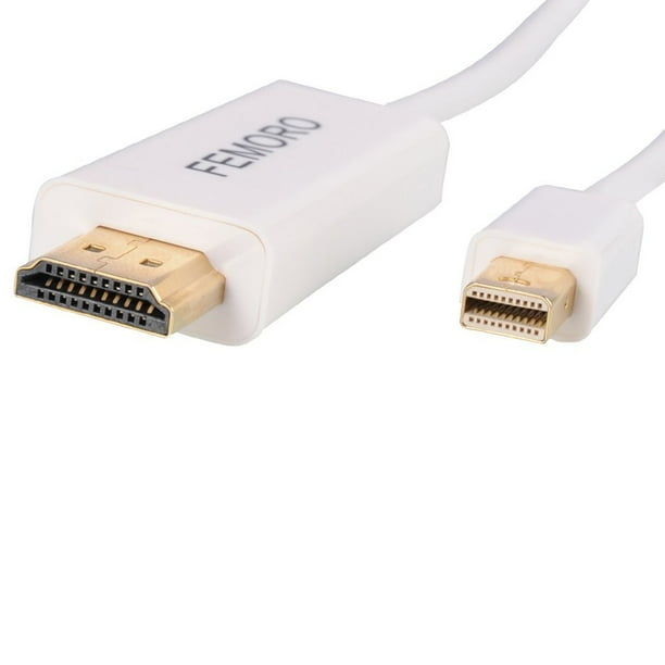 Hdmi To Mini Displayport Cable 10ft For Mac Mini Macbook Air Macbook Pro Surface Pro 3 4 Imac Femoro Gold Plated Mini Display Port Dp To Hdmi Cable Thunderbolt To Hdmi Compatible Walmart Com