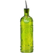 Couronne Co. Olive Branch Recycled Glass Oil or Vinegar Bottle with Pour Spout, B6541P01, 11 inches tall, 16.1 ounce,