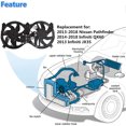 thumbnail image 6 of SEBLAFF Radiator Cooling Fan 621586 Replacement for 2014-2020 Infiniti QX60 2013-2020 Nissan Pathfinder, 6 of 7