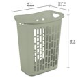 thumbnail image 2 of Sterilite Rectangular Open Hamper- Green, 2 of 4