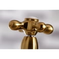 thumbnail image 4 of Kingston Brass KS7277AXBS English Country 8" Bridge Kitchen Faucet with Sprayer, Brushed Brass, 4 of 5