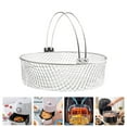 thumbnail image 3 of KAKOWELY Stainless Steel Oven Mesh Tray for Kitchen Use Silver Color Practical Drying Net 1pc,8.27"X8.27"X6.3", 3 of 4