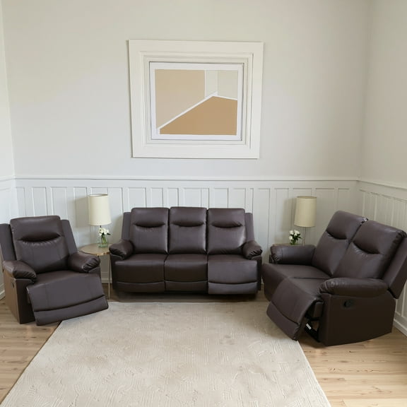 MAYEERTY Modern Adult Reclining Sofa - Simple Stylish Business Function for Living Room