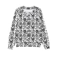 thumbnail image 4 of MIASHUI Chandail en Molleton pour Filles Hauts Imprimé Graphique Pulls Manches Longues Pull Décontracté, Blanc, 5-6 Ans, 4 of 5