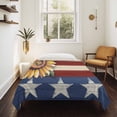 thumbnail image 4 of Sunflower America Flag Tapestry for Bedroom Wall Hanging Tapestry, Farmhouse Retro US Flag Ceiling Backdrop Tapestries Poster Blanket Wall Decor for Teens Room Living Room Dorm 59" x 90", 4 of 8