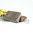 thumbnail image 4 of Belt Bag for Women Fanny Pack Belt Purse for Women Waist Bag Leather Belt Pouch for Party, Travel - Gold buckle Grey, 4 of 5