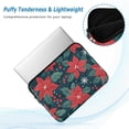 thumbnail image 2 of FORMRS 13"-13.3" Laptop Sleeve Protective Case Soft Carrying Quilted Computer Bag Cover, Red Christmas Leaves, 2 of 7