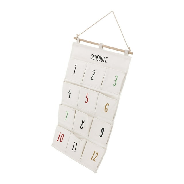 Bolsa De Almacenamiento De Pared Para Ahorrar Espacio, Organizador Colgante Con 12 Bolsillos