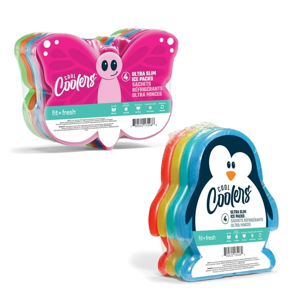 Packs de Hielo Fit & Fresh para Loncheras Infantiles, Paquete de 8