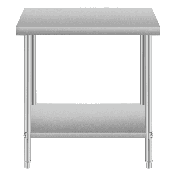 24''*18'' Commercial Work Table for Restaurant & Home - Stainless Steel with Under Shelf