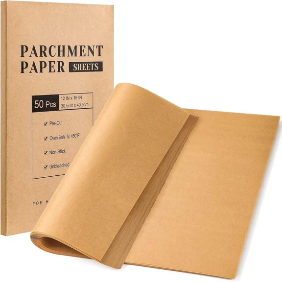 Vitever Parchment Paper Sheets, Unbleached Parchment Baking Sheets