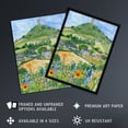 thumbnail image 2 of Glastonbury Tor Spring Floral Somerset Painting Living Room Extra Large XL Wall Art Poster Print, 2 of 5