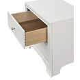thumbnail image 5 of 3pc Modern Black Bedroom Set Queen Size Bed 2x Nightstand Fabric Upholstery LED HB Solid Wood, 5 of 9