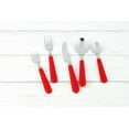 Mainstays Red Flatware Set, 48 Piece Stainless Steel & Plastic