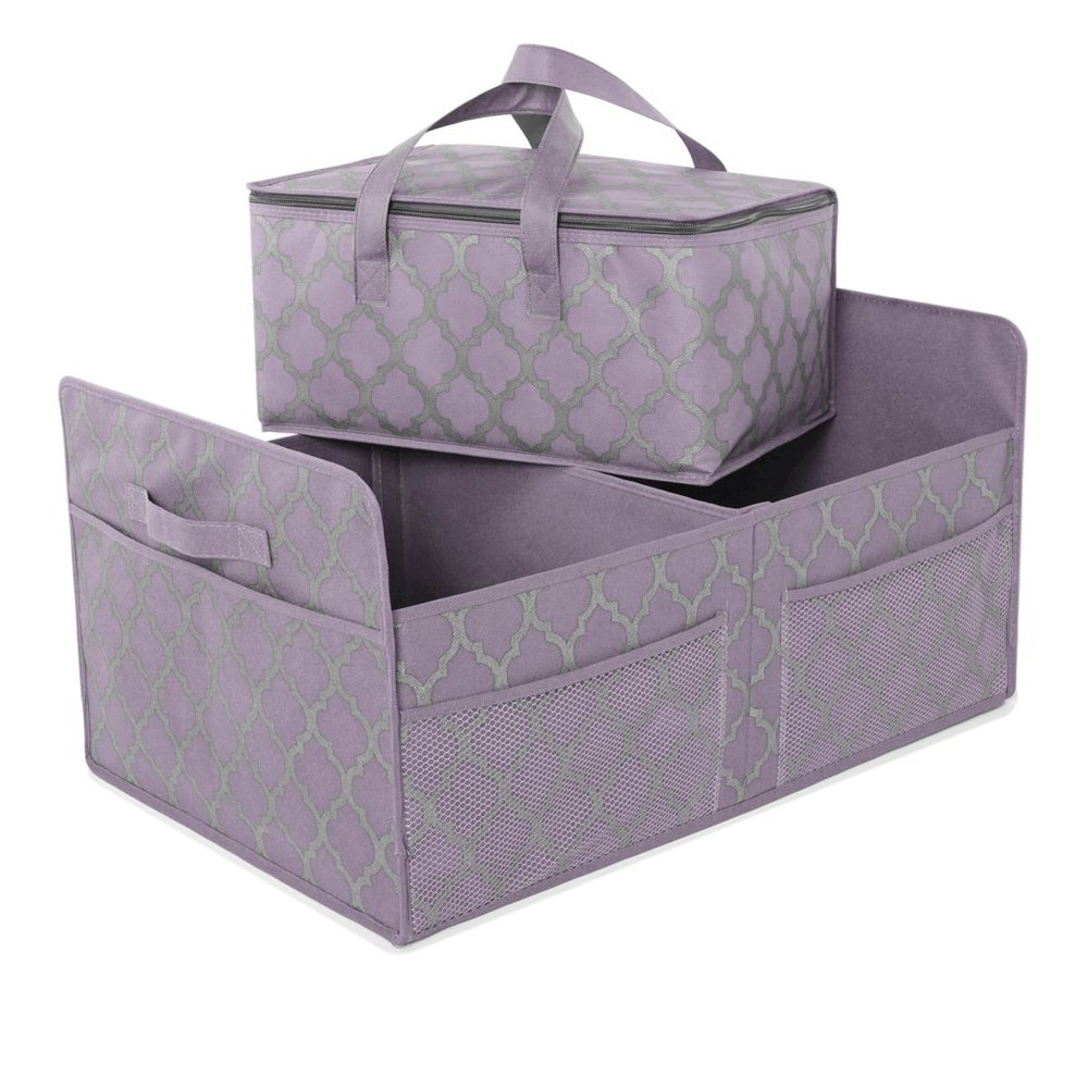 JOY Ultimate Closet Trunk Organizer with Insulated Tote Chrome