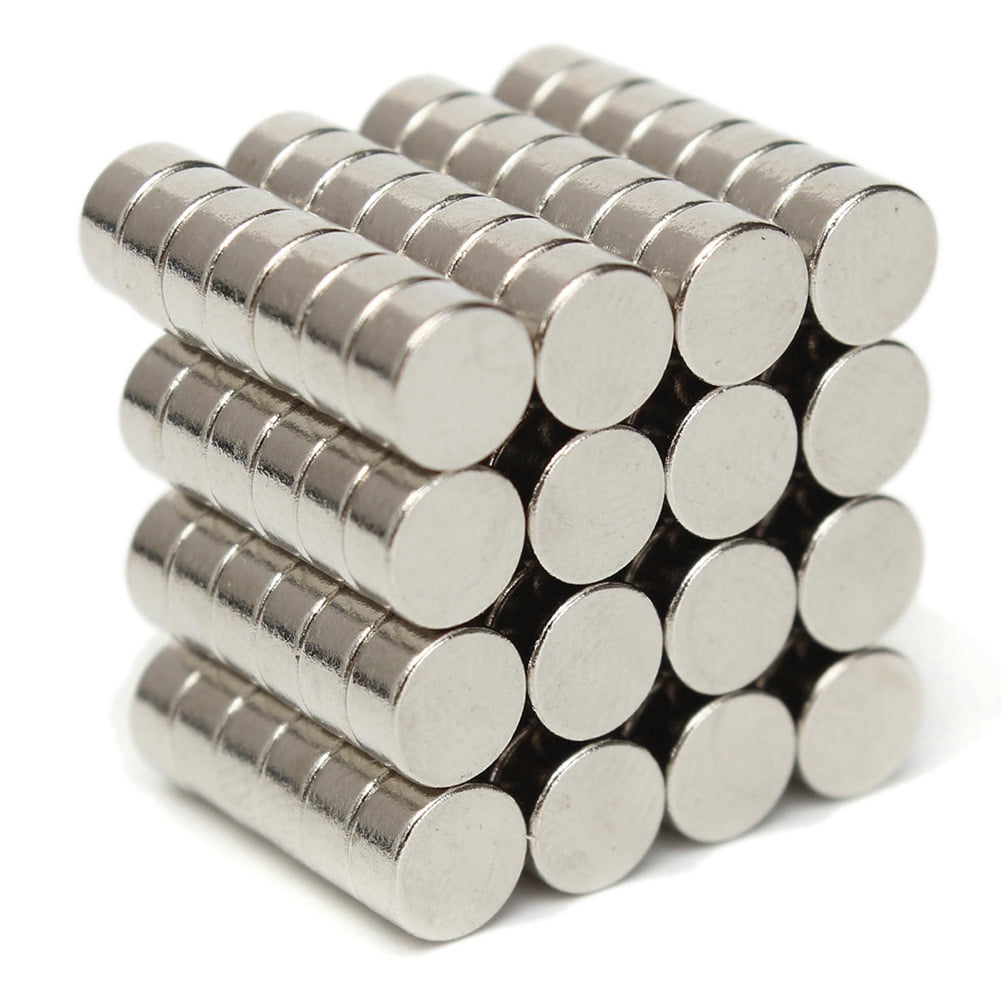 100Pcs Super Strong Round Cylinder Disc 2 x10mm Rare Earth Neodymium N35 Magnets 