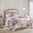thumbnail image 2 of Madison Park Cassandra 8-Piece Cotton Percale Printed Comforter Set in Pink, 2 of 17