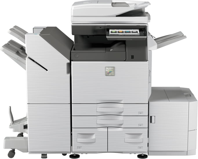 Sharp MX-3570N A3/A4 Color Laser Multifunction Printer – 35 ppm, Copy, Print, Scan, Auto Duplex, Network, Wireless, 2×550-Sheet Drawers