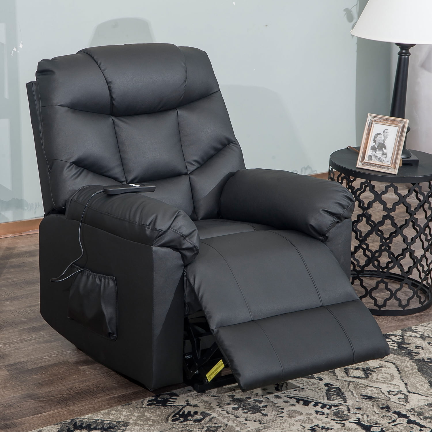 Leather Rocking Chair on Clearance, Single Rocking Chair with Remote