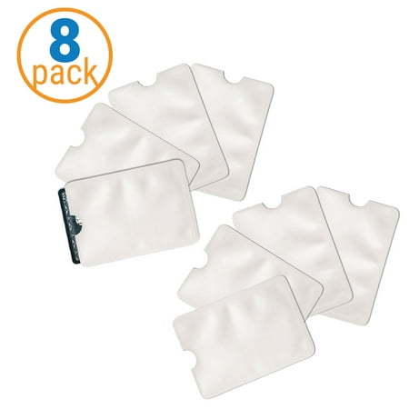 Pack of 8 RFID Protectors for Credit Card & Identity