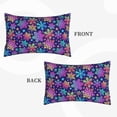thumbnail image 2 of Honeii Rainbow Snowflakes Pattern Decorative Throw Pillow Case - Elevate Your Couch, Sofa, or Bed with Stylish Home Decor-20"x30", 2 of 6