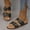 Black, variant on Wavsuf Slides for Women Casual Summer Beach Beige Slides Slippers Size 4.5