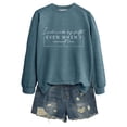 thumbnail image 4 of Tiweut I Will Walk By Faith Even When I Cannot See Sweatshirt for Women Christian Shirts Long Sleeve Crewneck Pullover,Navy,L, 4 of 4